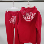 Red sweatshirt set SET