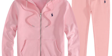 RL Pony Embroidered Zip Hoodie & Sweatpants Set