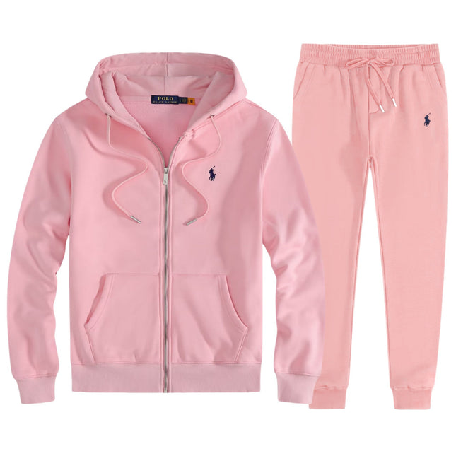 RL Pony Embroidered Zip Hoodie & Sweatpants Set