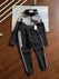 S / Black and gray suit