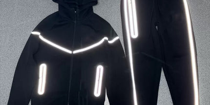 hooded tech fleece zipper suit
