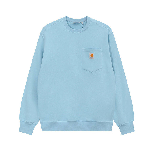 Retro Loose Crew Neck Sweatshirt for Couples