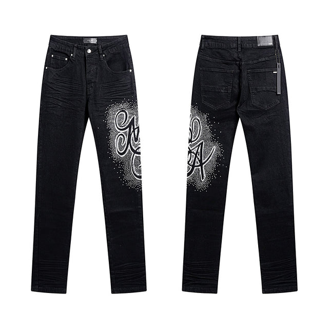High Street Ripped Vintage Straight Jeans