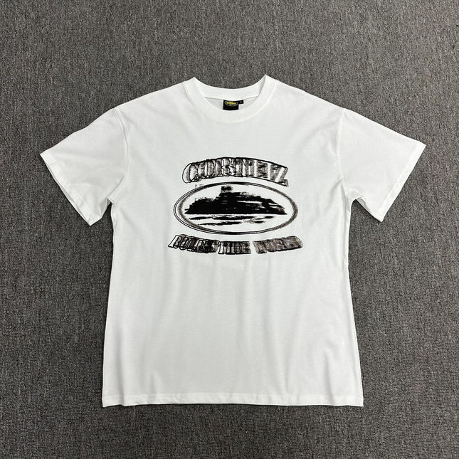 240g Unisex Letter Logo T-Shirt