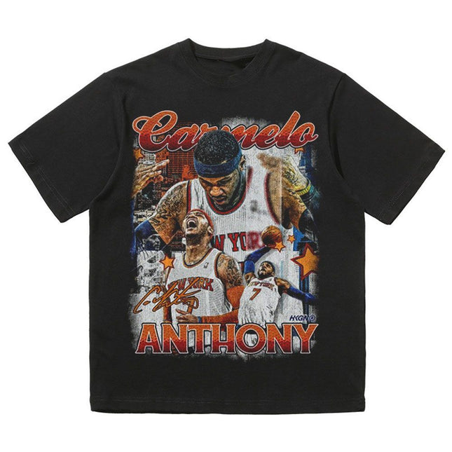 NBA Star Retro T-Shirt - Curry Kobe Morant Rose
