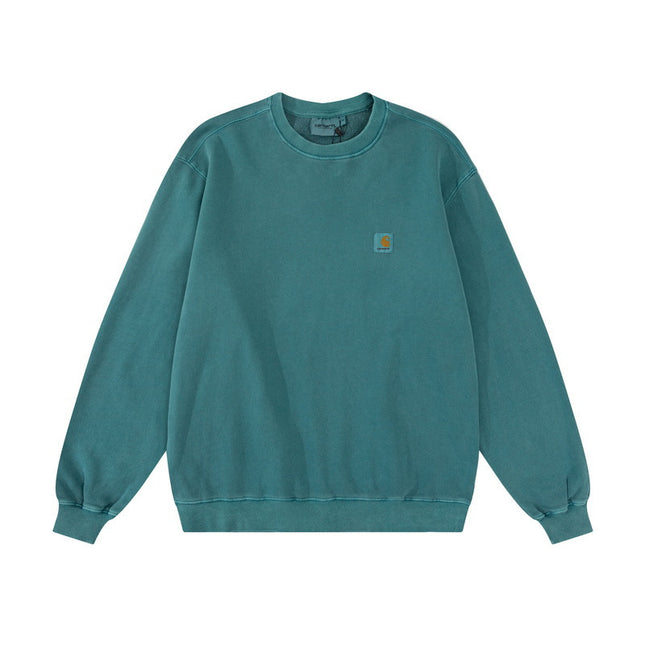 Retro Loose Crew Neck Sweatshirt for Couples