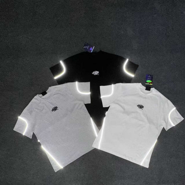 Reflective Embroidery T-Shirt & Shorts Set