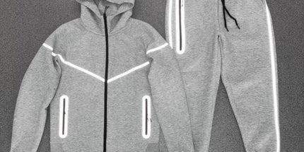 hooded tech fleece zipper suit