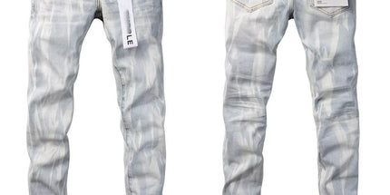 vintage hole slim stretch jeans