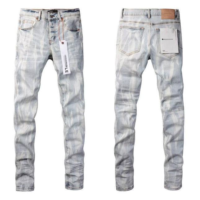 vintage hole slim stretch jeans