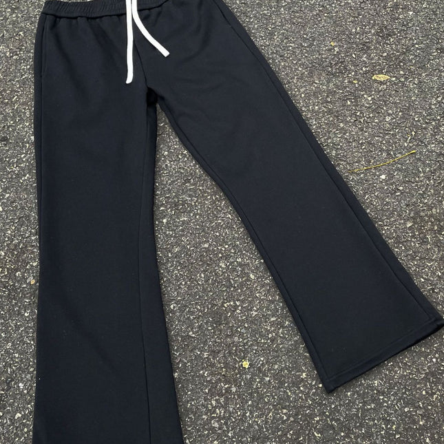 Slim Bootcut Casual Trousers