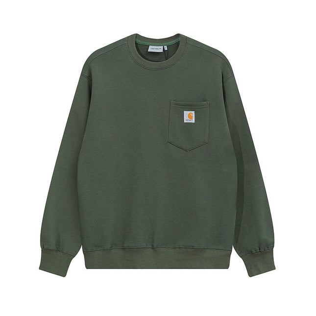 Retro Loose Crew Neck Sweatshirt for Couples