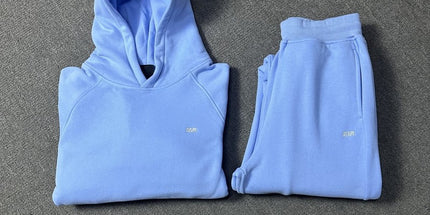 Velvet Hooded Tracksuit Set