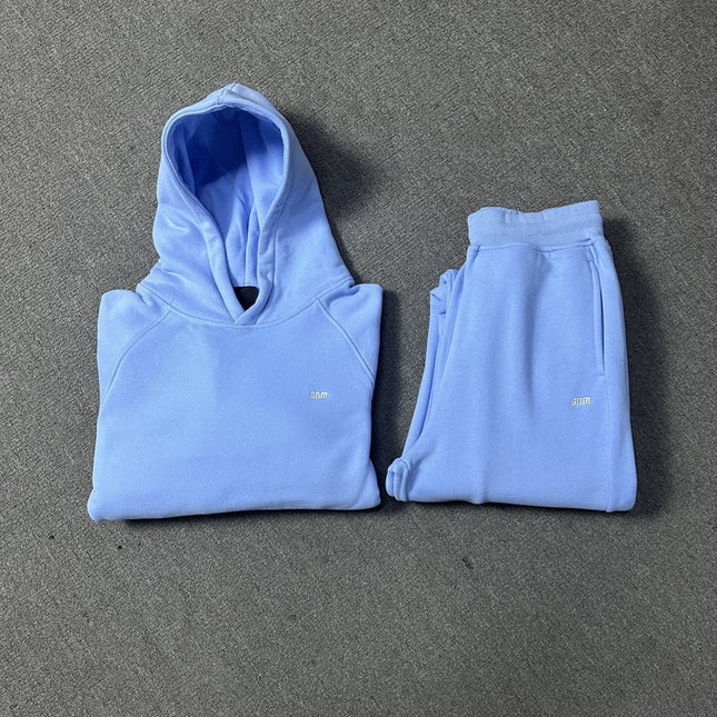 Velvet Hooded Tracksuit Set