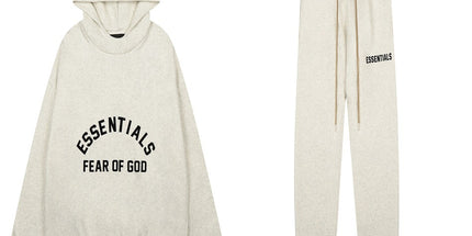 ESSENTIALS fleece Hooded Set