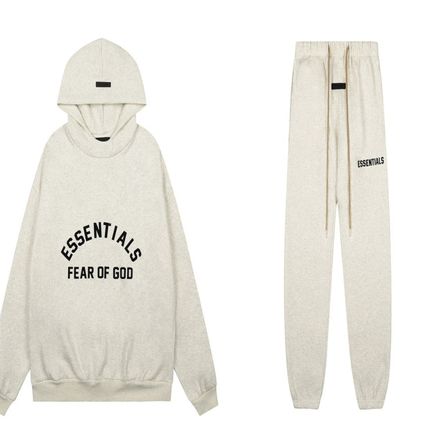 ESSENTIALS fleece Hooded Set