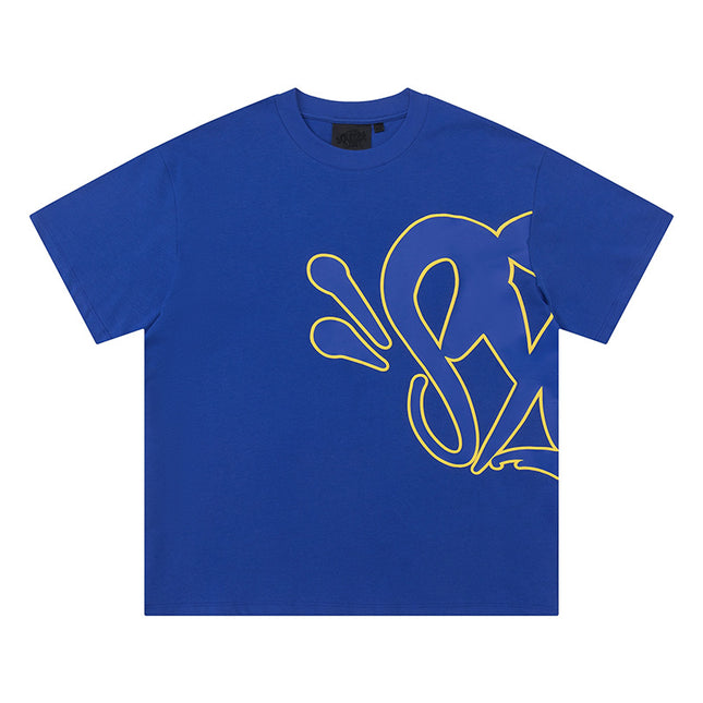 High Quality Syna Hip Hop Foam Print T-Shirt Set