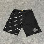 Denim black shorts