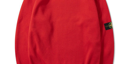 STON Stone Hooded Sweatshirt Badge Crewneck