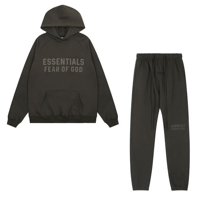 ESSENTIALS fleece Hooded Set