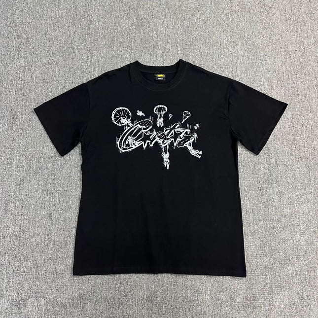 240g Unisex Letter Logo T-Shirt