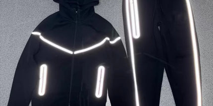 hooded tech fleece zipper suit