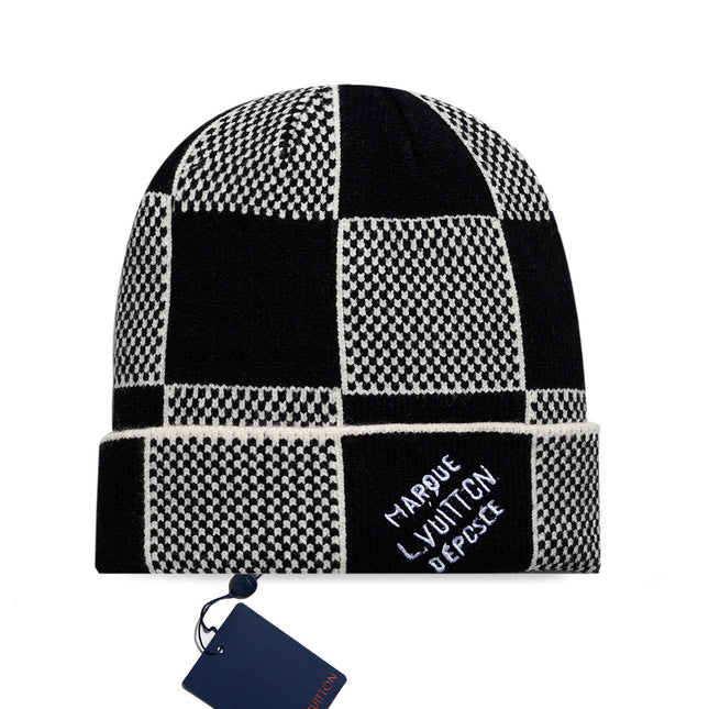 Classic Leather Label Unisex Knitted Beanie