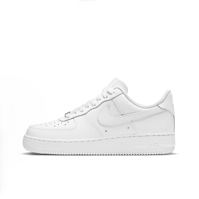White sneaker with Nike logo on a white background