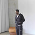 M / Black Suit (002 No Cap Rope)