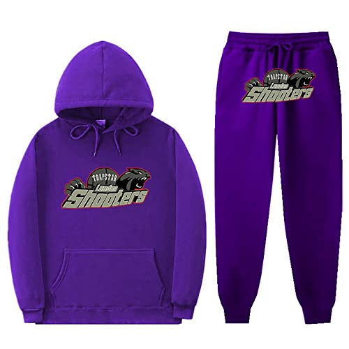 Unisex Trendy Hooded Fleece Sweatshirt Sports Suit
