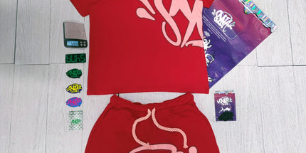 High Quality Syna Hip Hop Foam Print T-Shirt Set