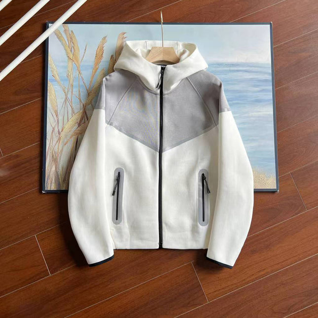 hooded tech fleece zipper suit