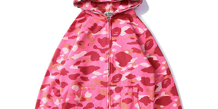 Camouflage Shark Zip Hoodie