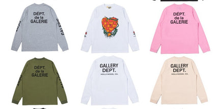 GALLERY DEPT Classic Letter Print Long Sleeve Tee