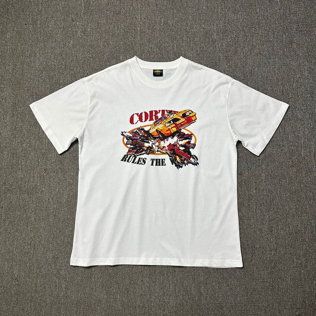 240g Unisex Letter Logo T-Shirt