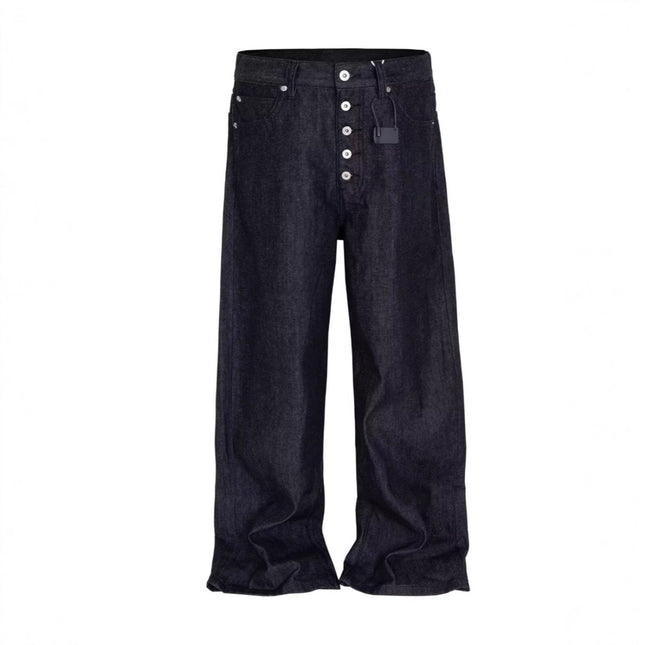 Black Wide-Leg Street Jeans