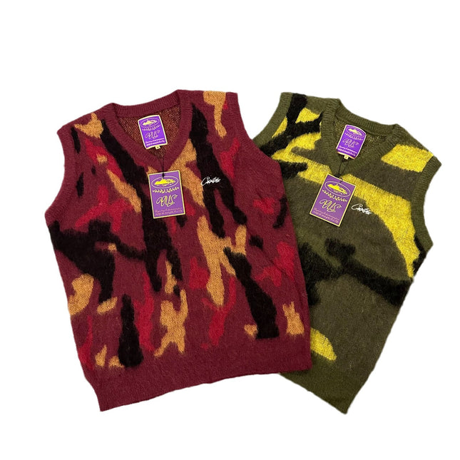 Corteiz Mohair Knit Vest Sweater