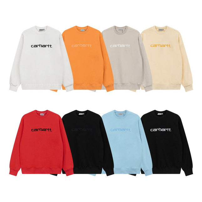 Retro Loose Crew Neck Sweatshirt for Couples