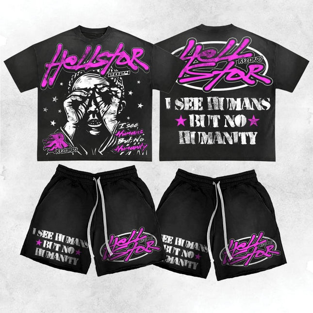 Crew Neck T-Shirt & Shorts Set