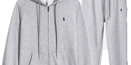 RL Pony Embroidered Zip Hoodie & Sweatpants Set