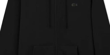 Red mouth embroidered hooded zip sweatshirt men's casual jacket