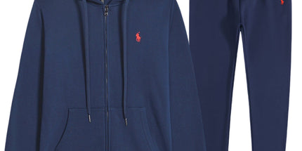 RL Pony Embroidered Zip Hoodie & Sweatpants Set