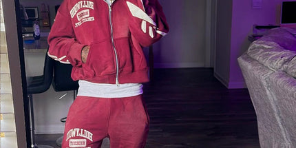 Y2k hooded zipper set