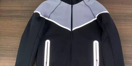 hooded tech fleece zipper suit