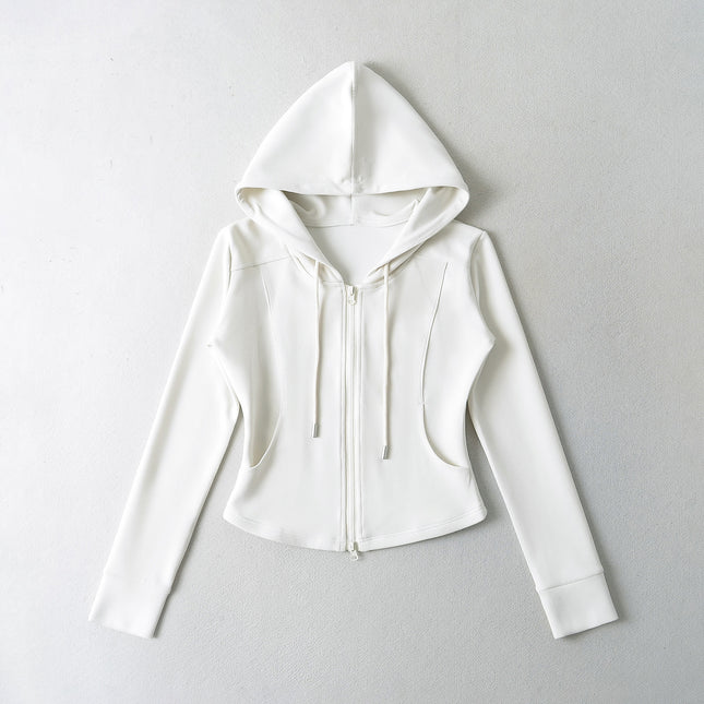 Women’s Zip Hoodie and Flared Pants Set