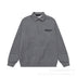 S / Lapel sweatshirt high-grade gray