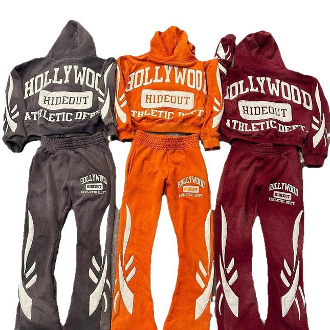 Y2k hooded zipper set