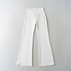 Creamy white flared pants