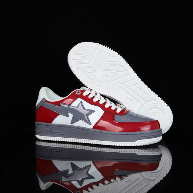 Patent Low-Top Casual Sneakers