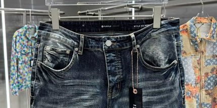 Purple Retro Flared Jeans